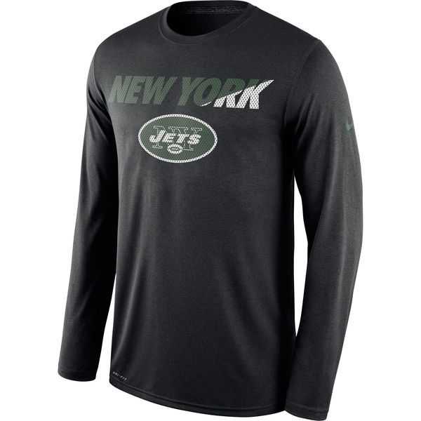 New York Jets Nike Black Legend Staff Practice Long Sleeves Performance WEM T-Shirt,We sell and wholesale New York Jets Nike Black Legend Staff Practice Long Sleeves Performance WEM T-Shirt on line form chian!